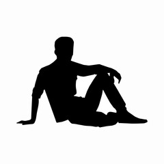 silhouette of a woman in a white dress