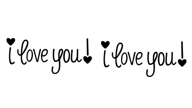 Express Your Love Creatively with Charming I Love You Lettering, Perfect for Valentine's Day Cards and Romantic Designs with Heart Accents
