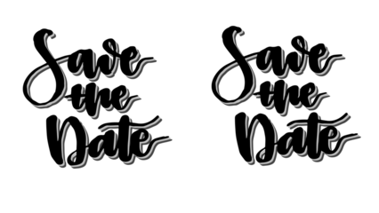 Elegant save the date announcement with modern typography for wedding invitations, party reminders, and special occasion cards for happy couple