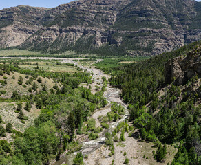 Mountain Creek EMpties in SHoshone River Wyoming
