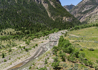 Bridge of Mountain Creek in Northern Wyoming