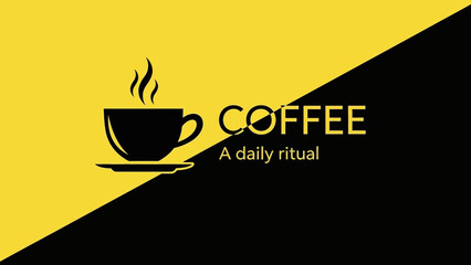 Coffee A Daily Ritual - A Hot Beverage in a Cup Icon