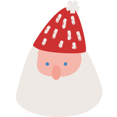 cartoon Santa claus with christmas hat