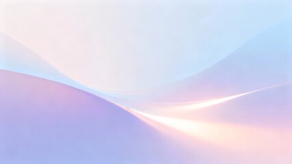 An abstract composition, featuring gentle curves and a dreamy blend of pastel hues, radiates a sense of tranquility and peace, perfect for creating a calming atmosphere.