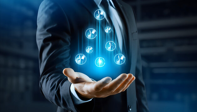 Holographic Business Network Visualization