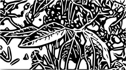 black and white seamless pattern