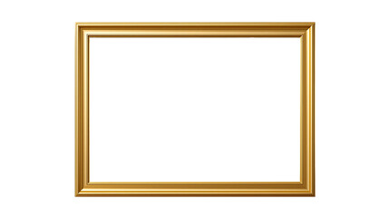 Golden Satin Ribbon Bow on White Background &ndash; Luxury Gift Decoration Element