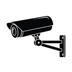 Security camera icon vector illustration, a modern surveillance system for property protection. ideal for security, monitoring, safety themes, and smart home technology concepts.