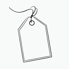 blank price tag