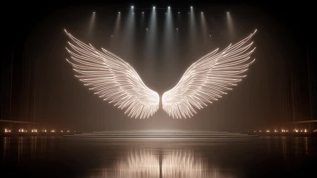 Stage Angel Wings Blooming Hope Light