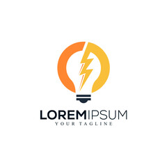 Creative Idea and Energy Light Bulb Logo