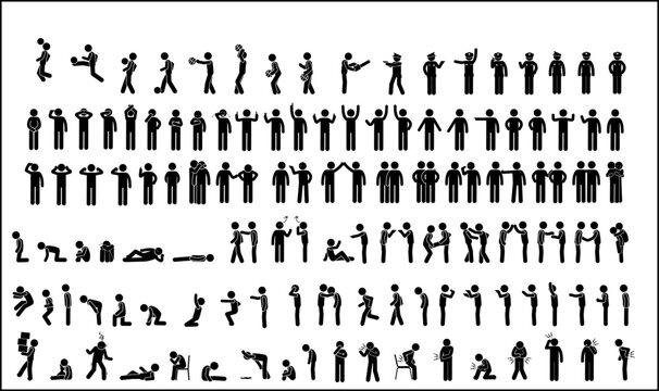 STICK FIGURE, STICKMAN, PICTOGRAM