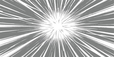 Fototapeta premium Dynamic abstract speed lines burst effect. manga-style radial explosion background