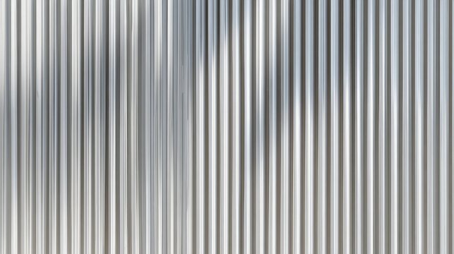 Corrugated aluminum sheet with even vertical ribs creating a seamless texture.