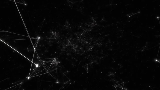 Network Plexus Abstract Background Futuristic Technology