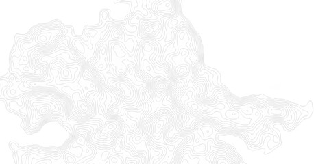 Fototapeta premium Vector abstract white outline area topography paper lines. Topographic contour. lines grid map seamless pattern. Geographic mountain relief lines background. 