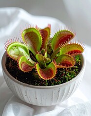 Venus flytrap in a shallow bowl