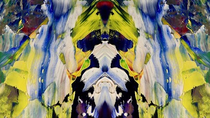 Fototapeta premium Abstract art background . Hand painting artwork on canvas .