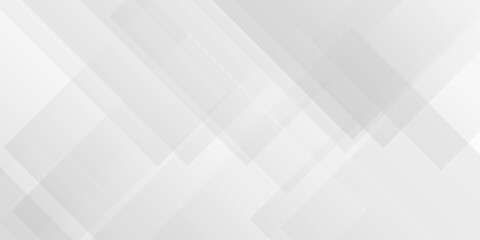 Abstract vector minimal tech gradient white, gray creative triangle geometric technology space. rectangle randomly arranged white line background. paper web overlap presentation design.	
