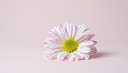 Striped daisy on pink