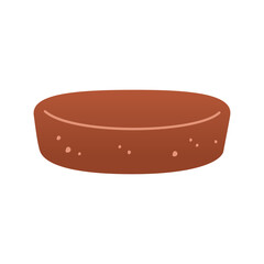 Ceramic ashtray, vase, kitchenware, jar icon. Craft hobby vector illustration. Ceramic dish, colorful tableware, clay product. Craft hobby vector illustration.