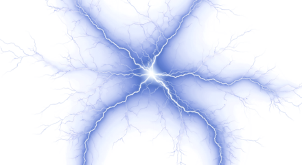 Stunning lightning strike on black backdrop conveys power, energy, and dramatic impact for your project