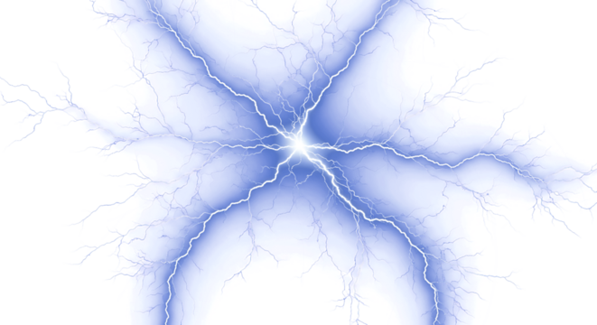 Stunning lightning strike on black backdrop conveys power, energy, and dramatic impact for your project