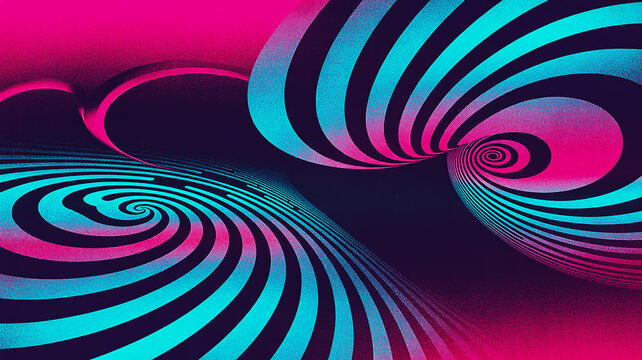 Psychedelic Swirling Stripes Abstract Background image - Powered by Adobe