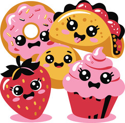 Kawaii Food Vector | Cute Cartoon Illustration