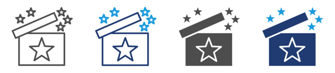 magic box icon sheet multiple style