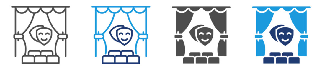 theater icon sheet multiple style