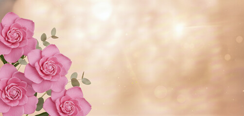 Gradient autumn frame thin border in warm terracotta tones with floating metallic leaves only, minimal but stylish