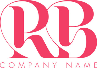 Creative Abstract Initial Letter RB Logo Design.
