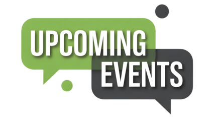 Don't miss out on upcoming events, great for social media marketing and business announcements isolated on white background