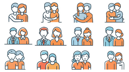 Family And Friends In Groups And Pairs Embracing Caring And Social Connections For Promotional Use