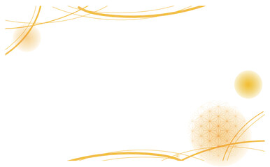 優しい和風背景イラスト装飾素材