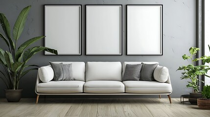 Beautiful interior design with neutral palette high resolution picture