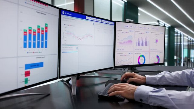 Monitoring KPI Dashboard For Financial Analytics - Powered by Adobe