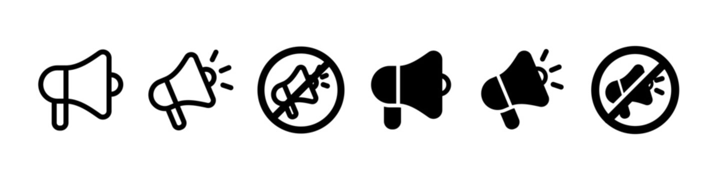 メガホンのアイコンセット