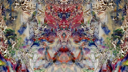 Abstract art background . Hand painting artwork on canvas .