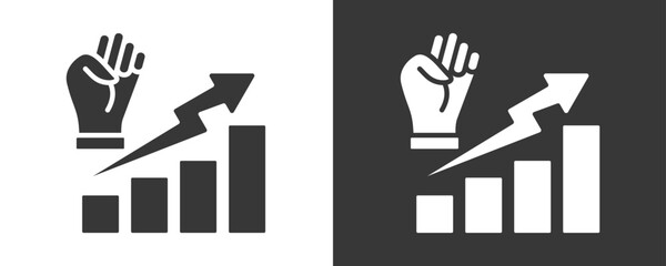 Motivation Icon Set Vector Collection Isolated In Black And White