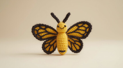 Knitted butterfly