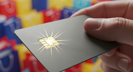 Secure online shopping with credit card and EMV chip technology for modern transactions and