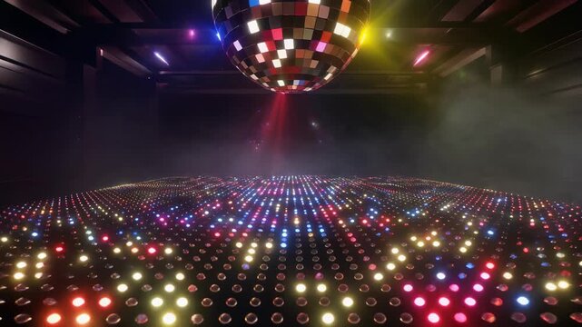 disco ball in nightclub