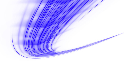 Deep blue motion trails sweep across a dark space, forming flowing bands of illuminated speed. The gradient glow adds depth and clarity. Great for digital dashboards or AI-motion scenes. © Strongstock03
