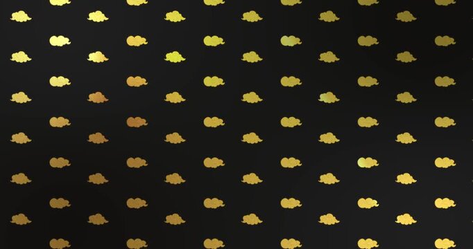 Chinese clouds vector gold good luck happy