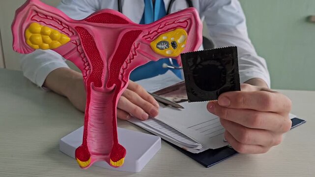 Understanding reproductive health with a focus on contraception and anatomy in a medical setting