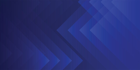 Abstract navy blue abstract long banner. Minimal background with arrows and copy space for text. Social media header, web banner. eps10