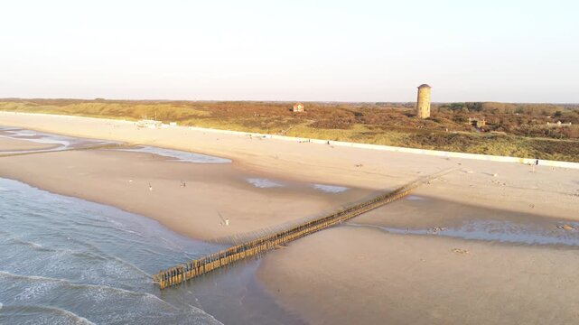 Strand von Domburg in Zeeland Niederlande