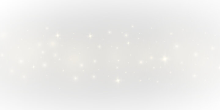 Golden shimmering dust cloud with floating glowing particles forms a soft radiant haze. Warm glitter sparkles create a festive magical atmosphere. png